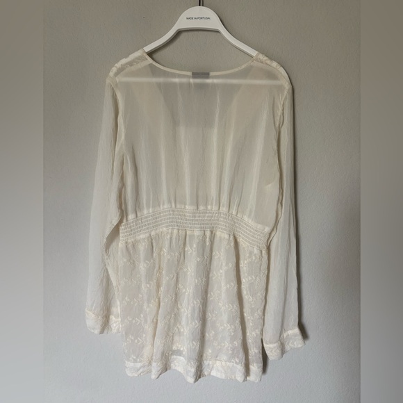 J. Jill Romantic Floral Eyelet Embroidered Tunic Top - Picture 7 of 10